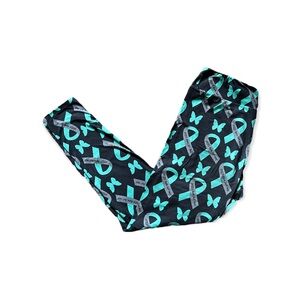 FPIES  Awareness Yoga Band Leggings Size TC